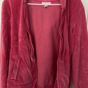 Vintage velvet zip up